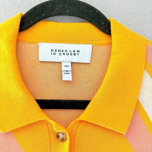 Derek Lam 10 Crosby Aurelia Cut Out Knit Shirt Dress European Summer Size Medium - Picture 5 of 7